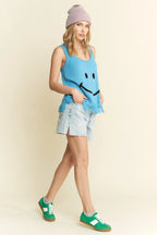 Jade By Jane Smiley Fringe Tank Top