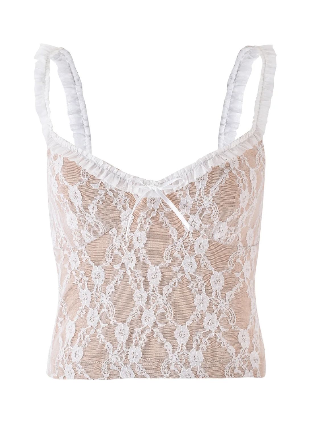 Frill Bow Lace Cami - felvior