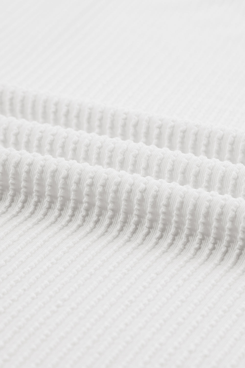 Color Block Ribbed Knit Three-Quarter Sleeve Top