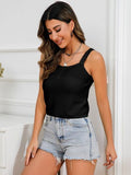 Square Neck Cropped Cami - felvior