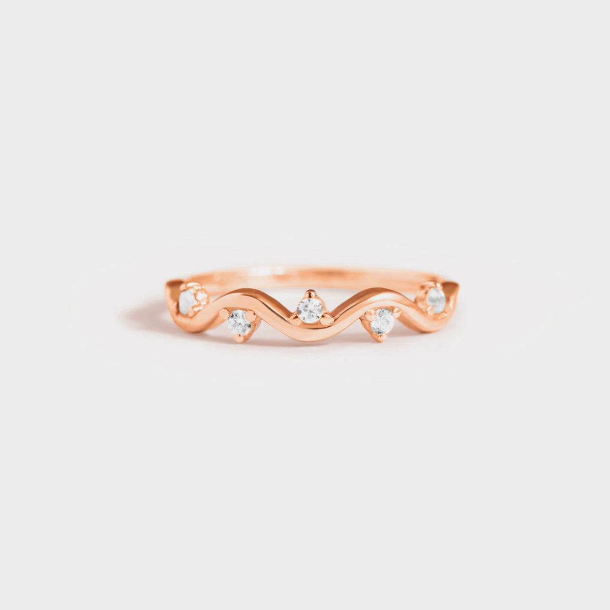 925 Sterling Silver Inlaid Zircon Ring - felvior