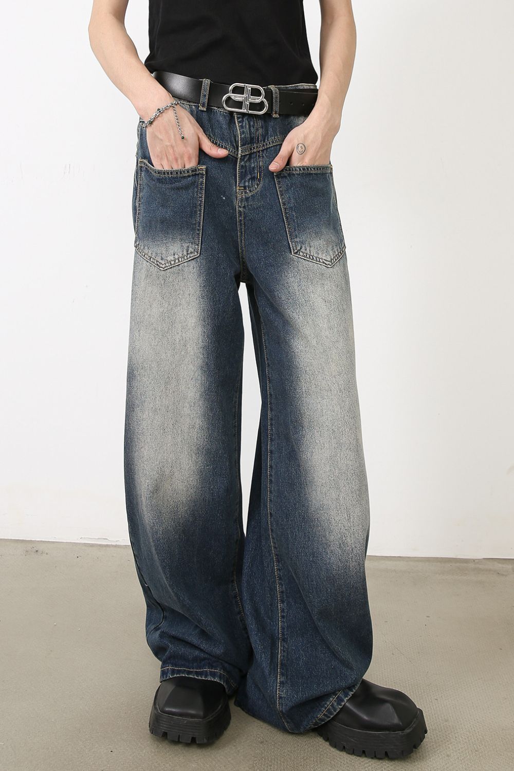 Men's Wide Leg Jeans Zweitbild