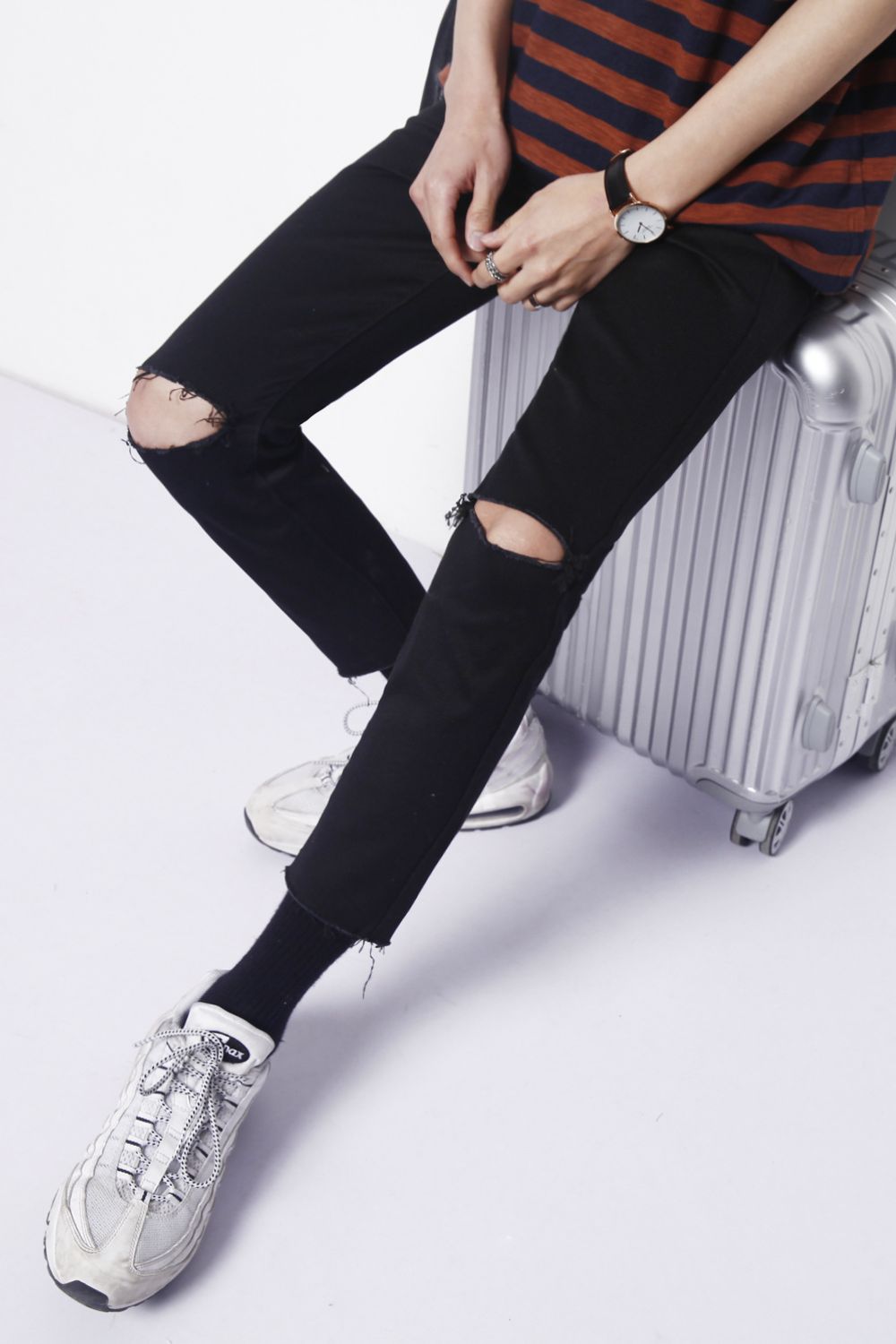 Men's Distressed Skinny Jeans Zweitbild