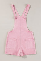 Knot Straps Denim Overalls with Pockets