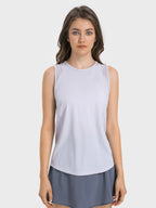 Millennia Cutout Back Round Neck Active Tank
