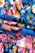 Floral Smocked Spaghetti Straps Wide Leg Jumpsuit