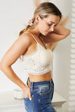 JadyK Michael Crisscross Double-Strap Lace Bralette - felvior