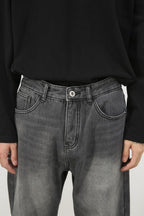 Men's Loose Fit Jeans with Pockets
