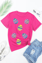 Sequin Easter Egg Short Sleeve T-Shirt