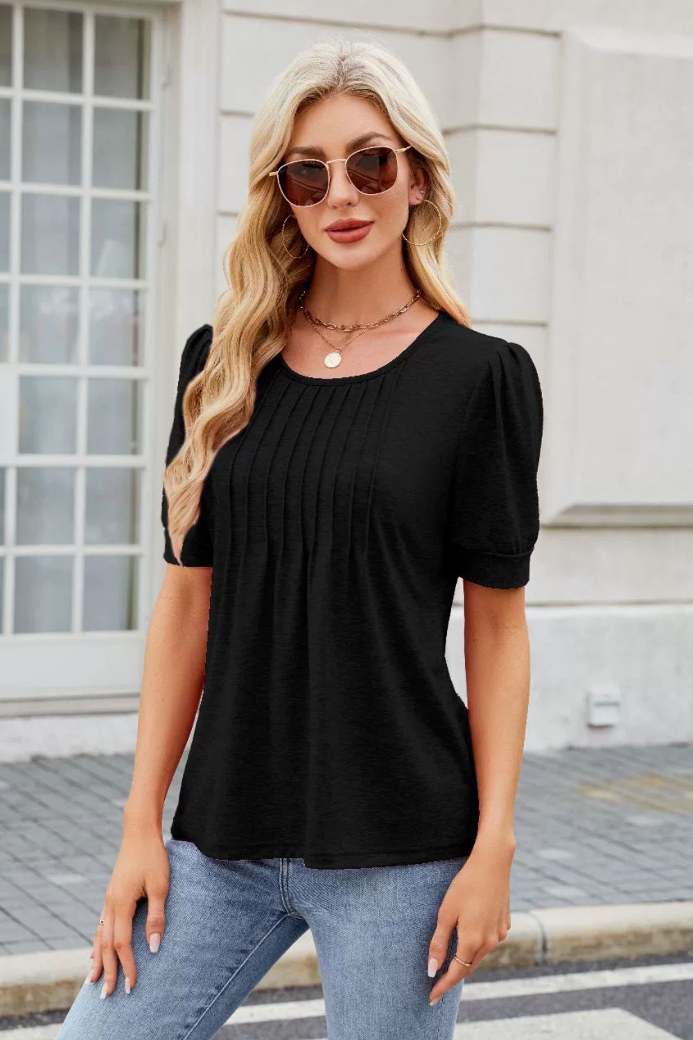 Round Neck Short Sleeve T-Shirt