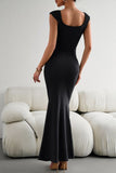 Devine Cap Sleeve Scoop Neck Maxi Dress - felvior