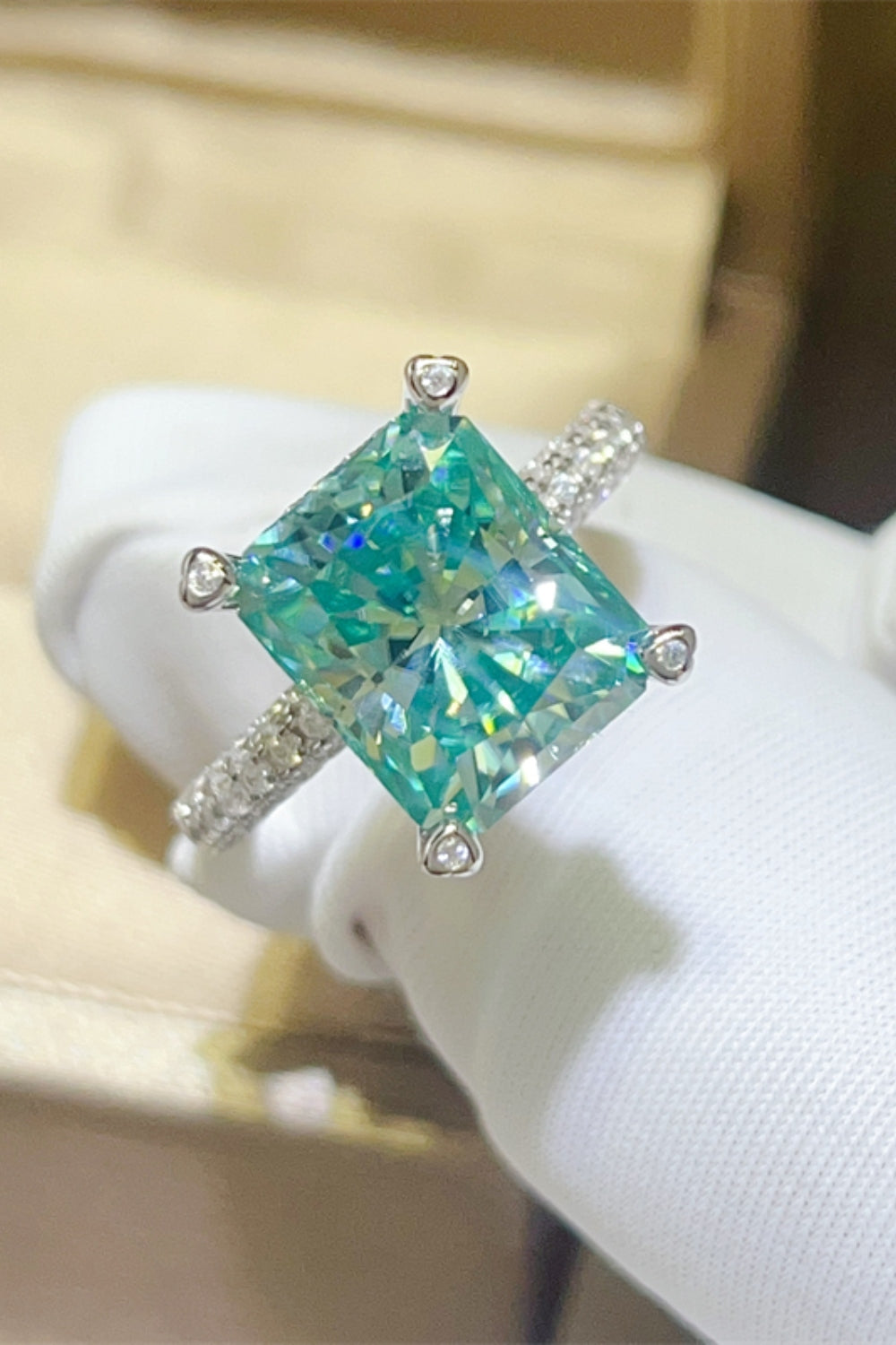 5 Carat Moissanite 925 Sterling Silver Ring - felvior