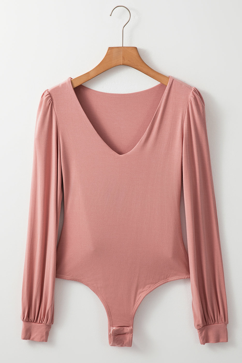 V-Neck Long Sleeve Bodysuit - felvior