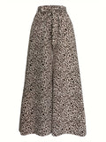 Leopard Wide Leg Pants - felvior