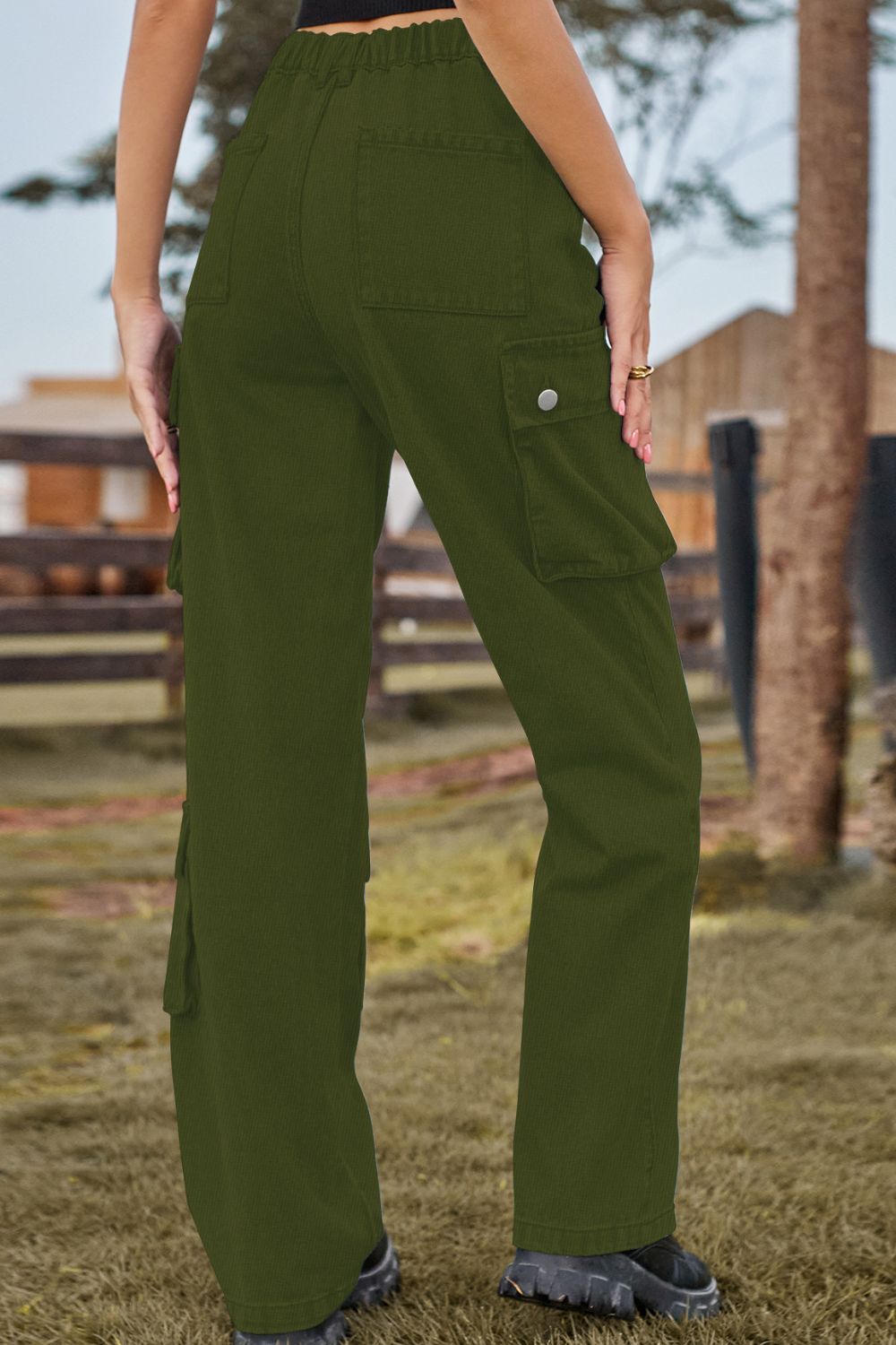 Loose Fit Long Jeans with Pockets - felvior