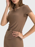 Millennia Notched Short Sleeve Active T-Shirt - felvior