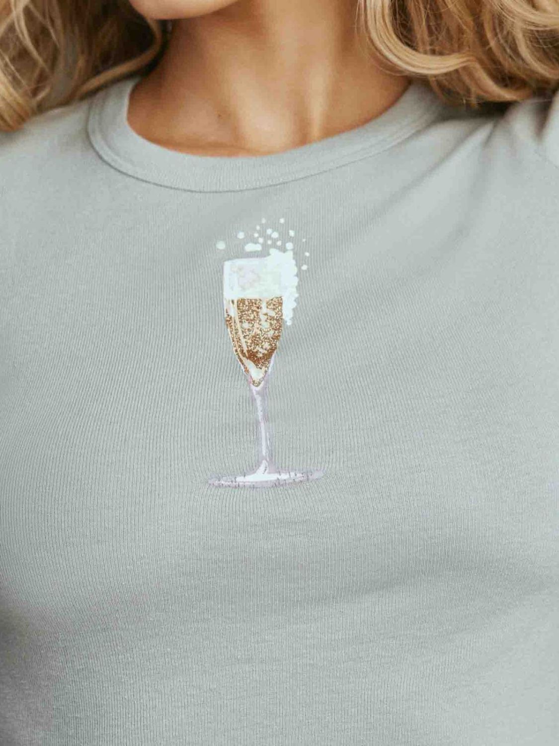 Graphic Round Neck Short Sleeve T-Shirt