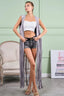 BiBi Star Stud With Long Fringe Detail Suede Vest