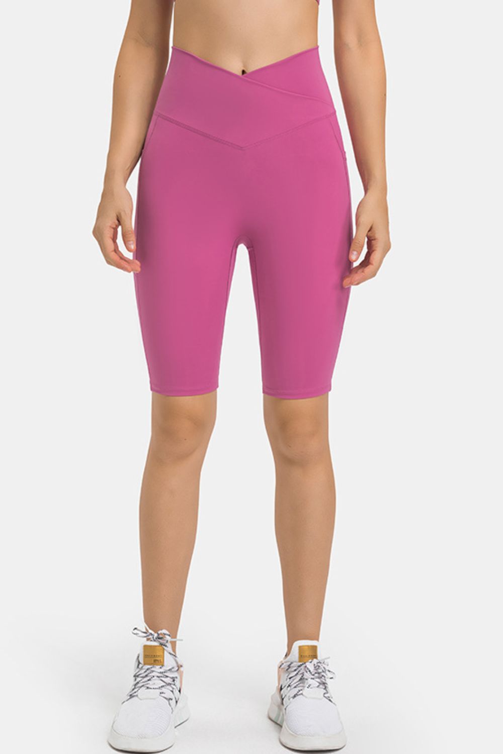 Millennia High Waist Biker Shorts with Pockets - felvior