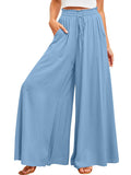 Wide Leg Pants with Pockets - felvior