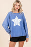 Mittoshop Star Graphic Mineral Wash Long Sleeve Top