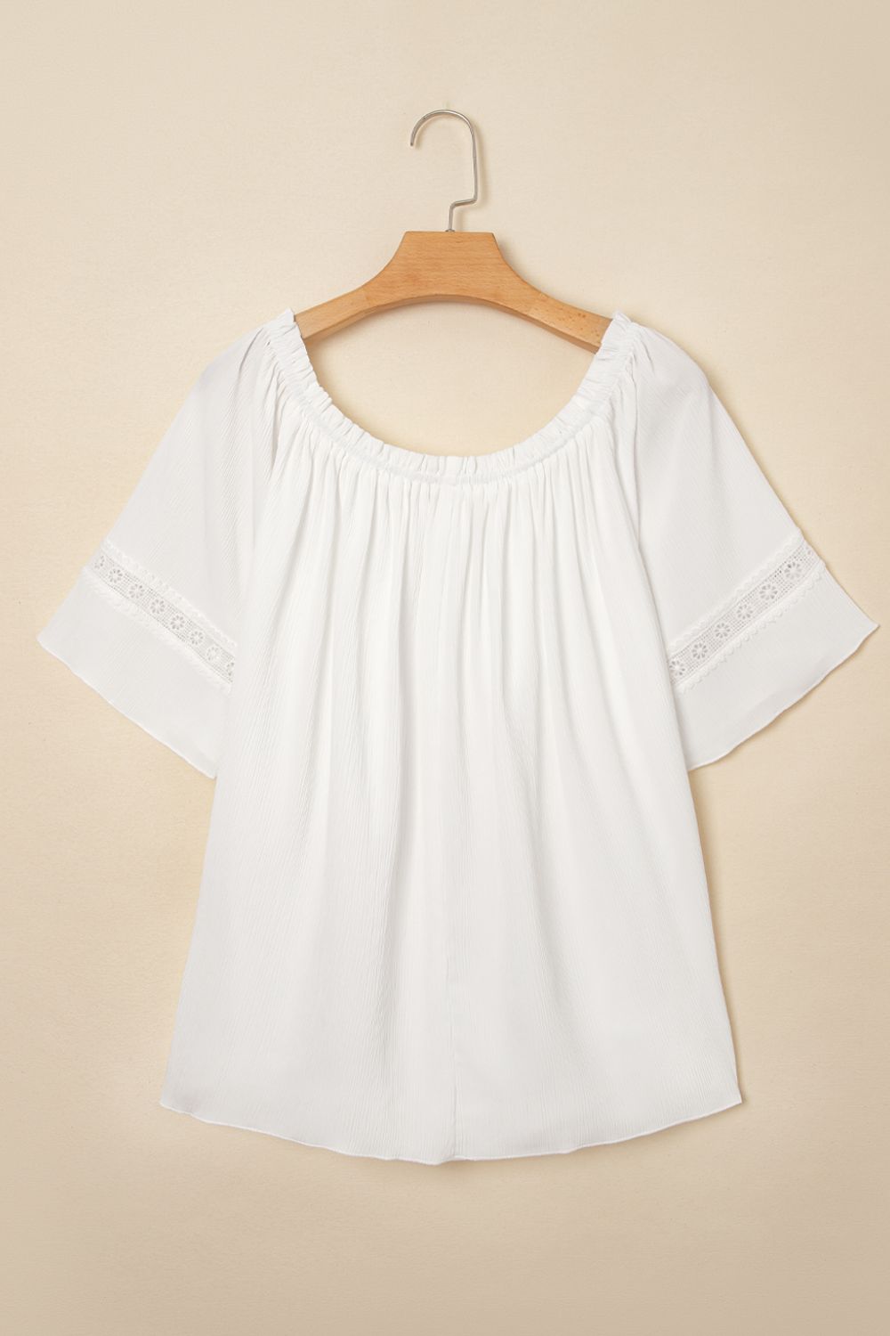 Lace Detail Off-Shoulder Blouse