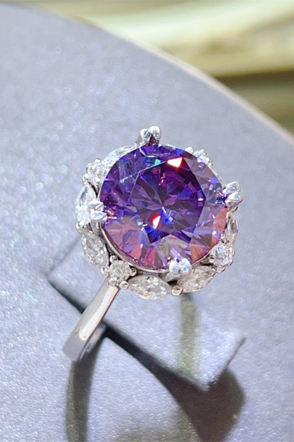 5 Carat Moissanite 925 Sterling Silver Ring - felvior