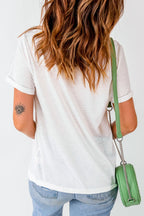 Guitar Crew Neck Short Sleeve T-Shirt