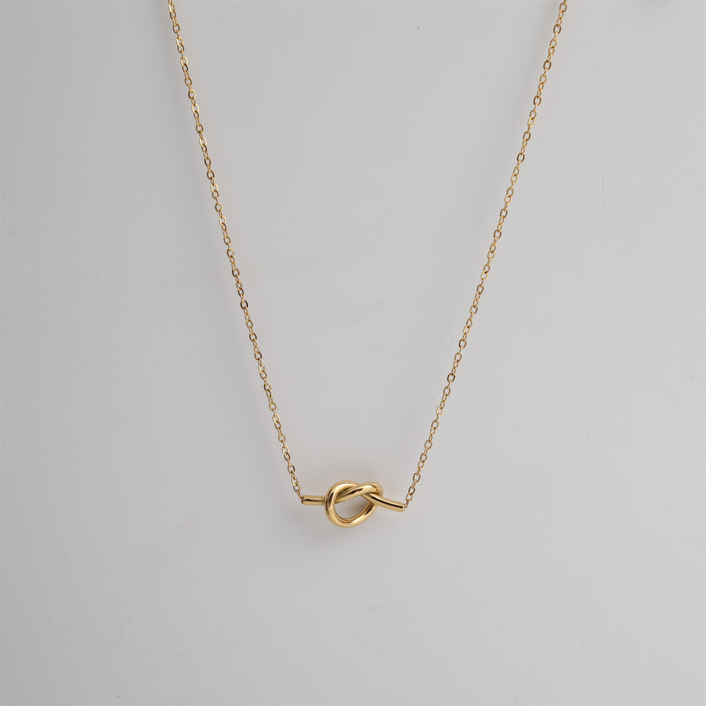 18K Gold-Plated Knotted Necklace