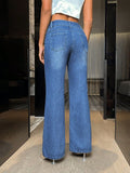 Bootcut Jeans with Pockets - felvior