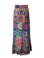 Printed Maxi Skirt with Pockets