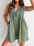 Tied Romper with Pockets