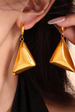 18K Gold-Plated Triangle Dangle Earrings - felvior