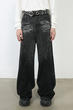 Men's Wide Leg Jeans with Pockets