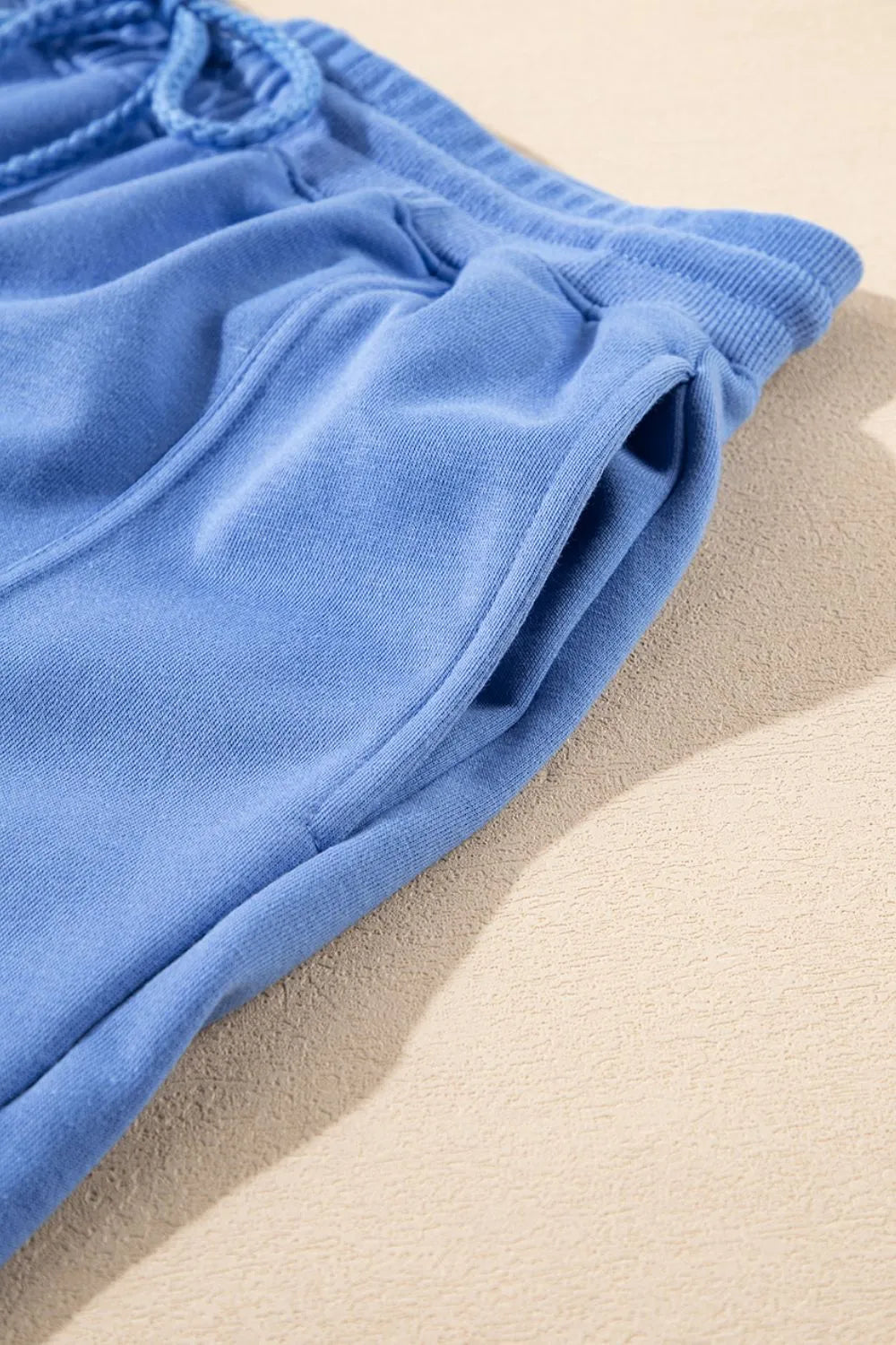 Drawstring Zipped Short Sleeve Hoodie and Shorts Set