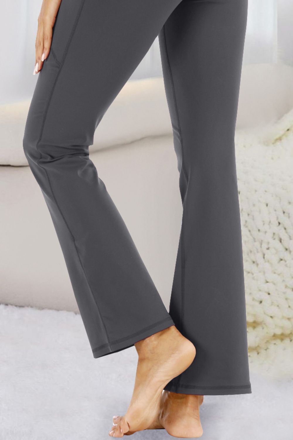 Pocketed High Waist Active Pants - felvior