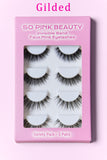 SO PINK BEAUTY Faux Mink Eyelashes Variety Pack 5 Pairs - felvior