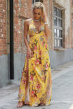 Halter Neck Split Dress - felvior