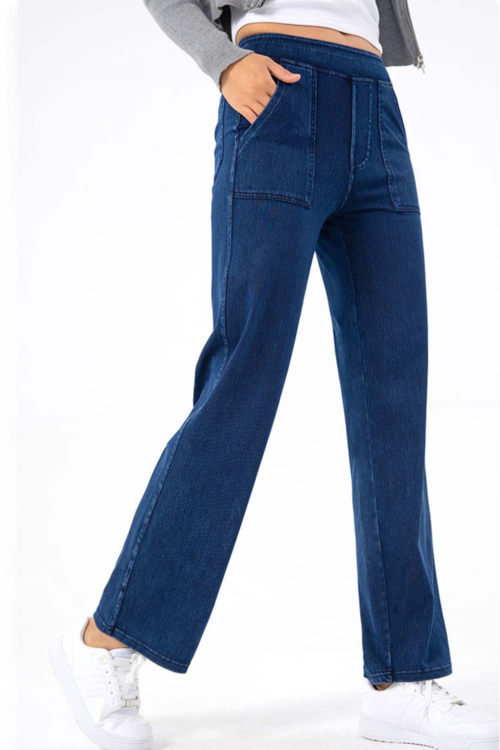 Pocketed Long Jeans - felvior