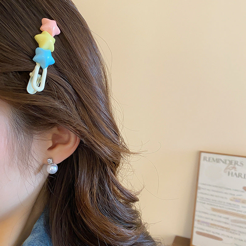 4 Piece Star Acrylic Hair Pin - felvior