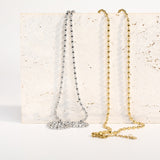 Titanium Steel Beaded Necklace - felvior