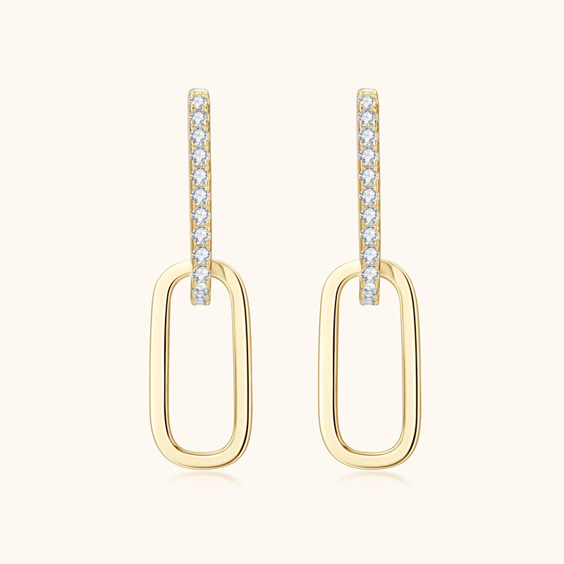 925 Sterling Silver Moissanite Earrings - felvior