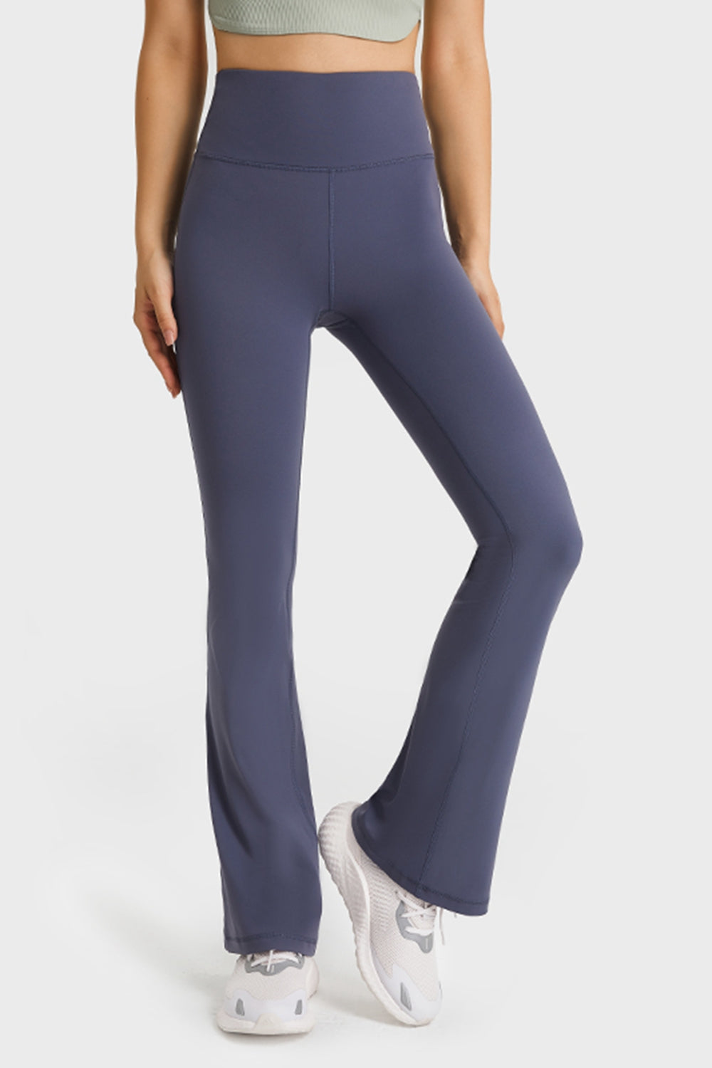 Millennia Elastic Waist Flare Yoga Pants - felvior