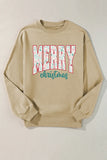 MERRY CHRISTMAS Round Neck Long Sleeve Sweatshirt - felvior