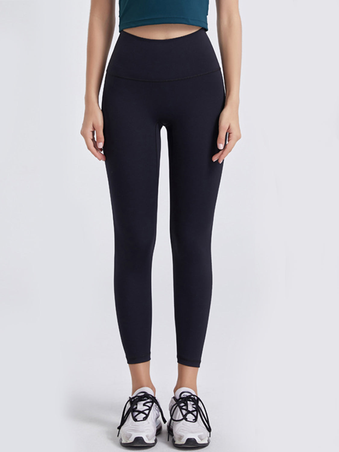 Wide Waistband Sports Leggings - felvior