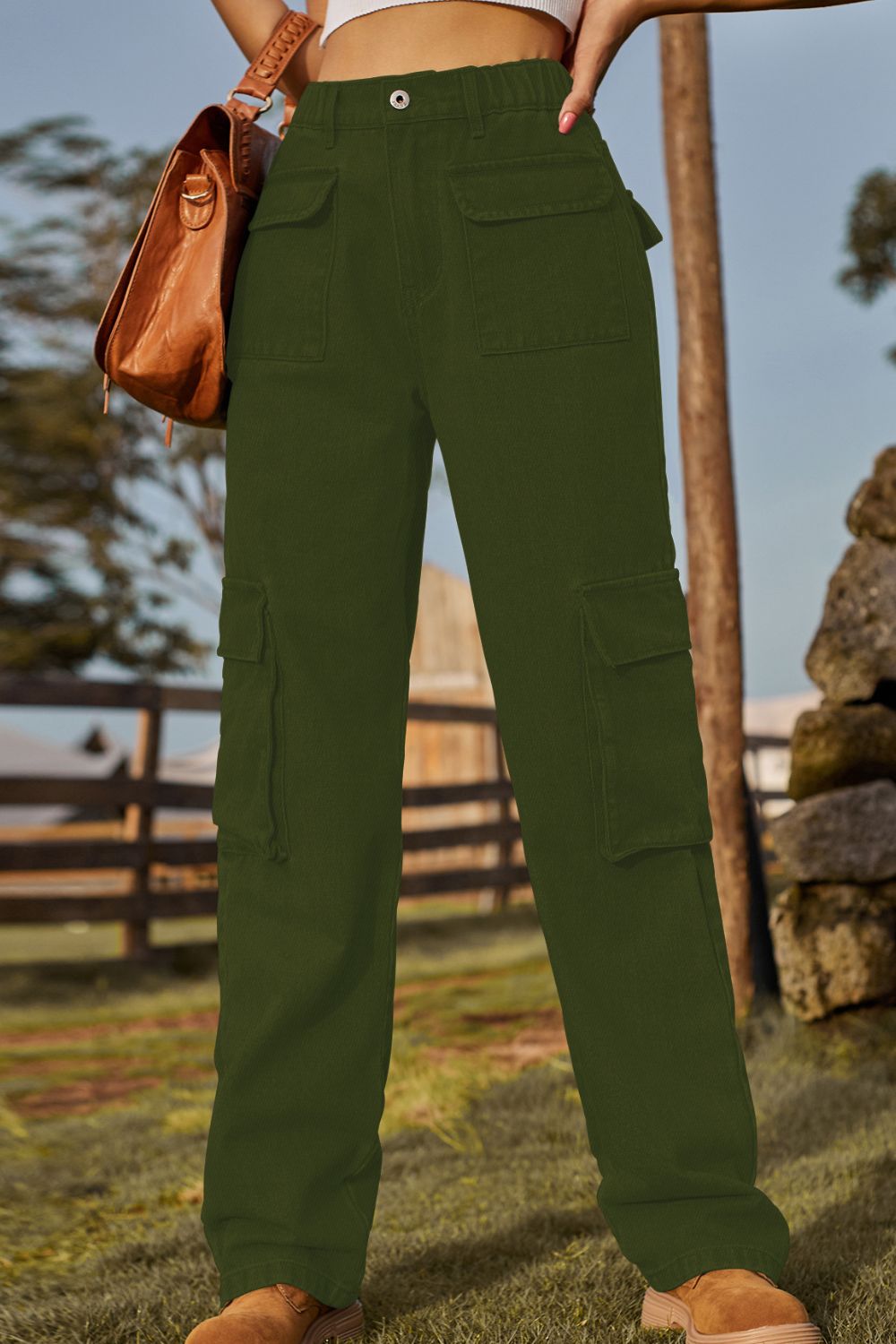 Loose Fit Long Jeans with Pockets - felvior