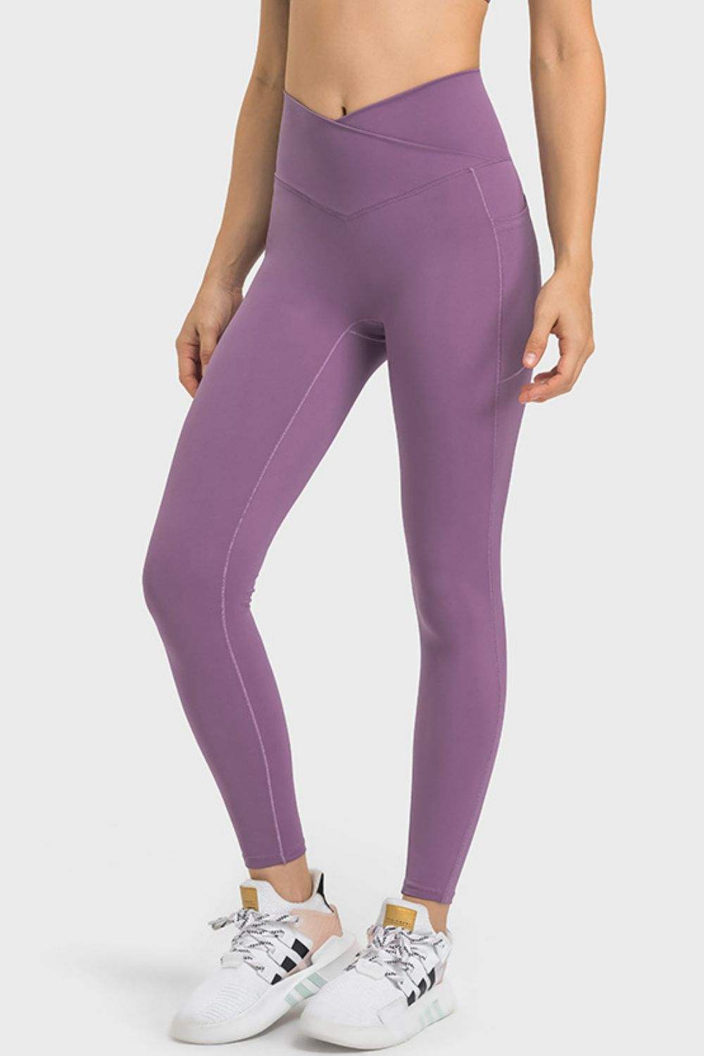 Millennia V-Waist Yoga Leggings with Pockets - felvior