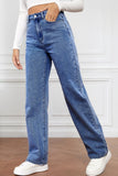 High Waist Straight Jeans - felvior