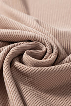 Ribbed Knit Ruffled Cap Sleeve Slim Fit Top