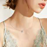 1 Carat Moissanite 925 Sterling Silver Necklace - felvior